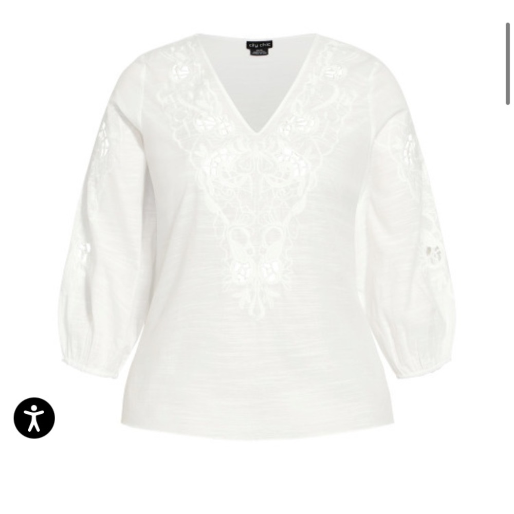 NWT lovey ivory shirt